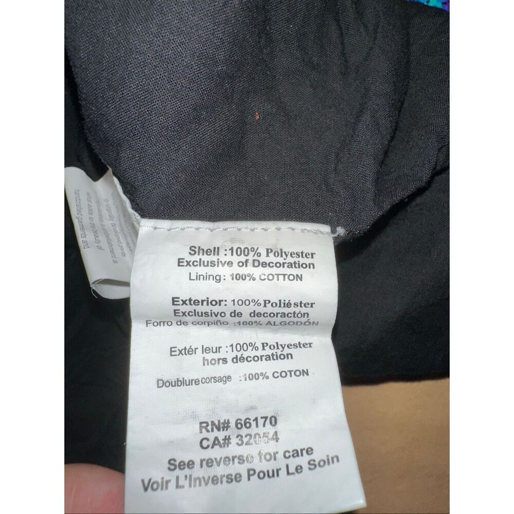 Anthropologie Sz M Bhanui by Jyoti Sequin Mini Dress Iridescent Blue Black Party - Picture 11 of 11